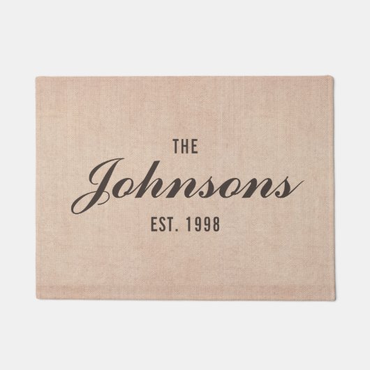 素朴姓 ドアマット (正面)