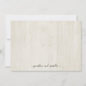 素朴婚約パーティ招待状 招待状 (裏面)