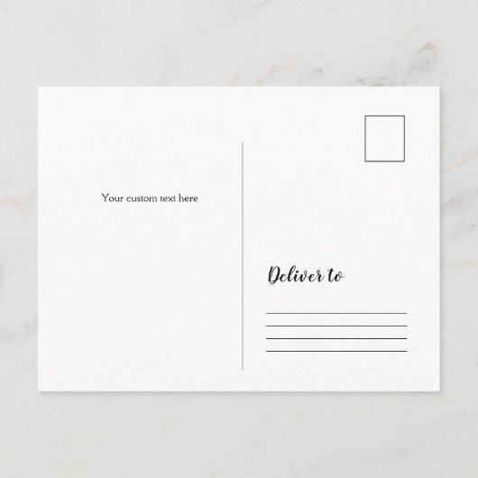 素朴婚約発表パーティーはがき インビテーションポストカード (裏面)