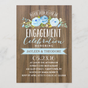 素朴婚約   婚約パーティー 招待状