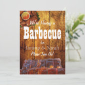 素朴婚約BBQパーティー 招待状 (スタンド正面)