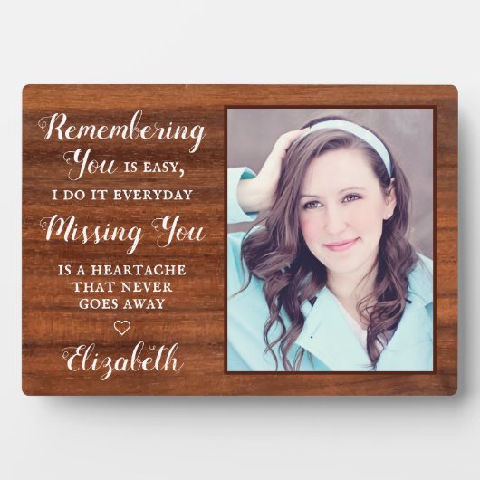 素朴家族の思い出の記念記念の記念写真 フォトプラーク (正面)