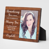 素朴家族の思い出の記念記念の記念写真 フォトプラーク (側面)