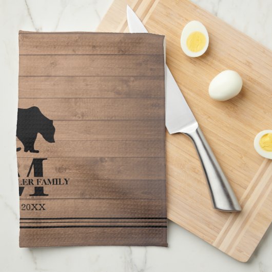 素朴家族 キッチンタオル (四つ折り)