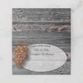 素朴屋外バ結婚ーンの木の葡萄 プレイスカード (外部開封)