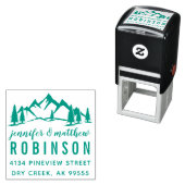 素朴山とパインズ結婚差出人住所 セルフインキングスタンプ (インサイチュ)