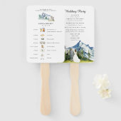 素朴山のタイムラ図解入りの、写真付きのイン | 結婚s ハンドファン (正面&裏面)