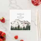 素朴山の結婚森 スタンダードカクテルナプキン (インサイチュ)