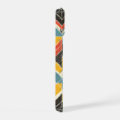 素朴山形モザイク iPhone 15ケース (右側面)