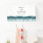 素朴山林の水の色のバ結婚ナー 横断幕 (インサイチュ)