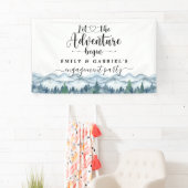 素朴山林の水の色のバ結婚ナー 横断幕 (インサイチュ)