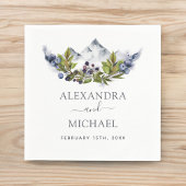 素朴山林の水の色モダン スタンダードカクテルナプキン