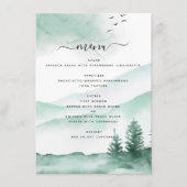 素朴山林の水の色モダン メニュー (正面)