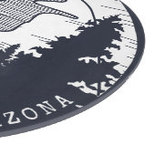 素朴山林ネイビーブルーパーソナライズされた カッティングボード (角)