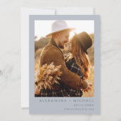 素朴山林フォトウォーターカラー結婚ズ 招待状 (裏面)