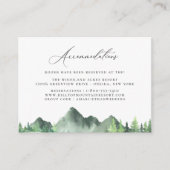 素朴山林結婚宿泊施設 エンクロージャーカード (正面)