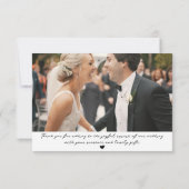 素朴山林結婚林の写真 サンキューカード (裏面)