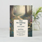 素朴山林結婚林 招待状 (スタンド正面)