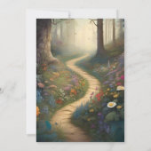 素朴山林結婚林 招待状 (裏面)