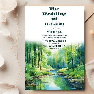素朴山林結婚林 招待状