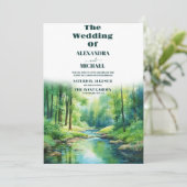 素朴山林結婚林 招待状 (スタンド正面)