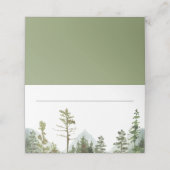 素朴山林結婚樹 プレイスカード (外部開封)