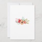 素朴山草野結婚花 招待状 (裏面)