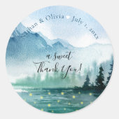 素朴山蛍ありがとう ラウンドシール (正面)