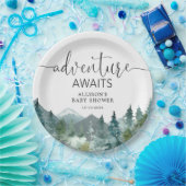 素朴山野外テーマ林 ペーパープレート (パーティー)