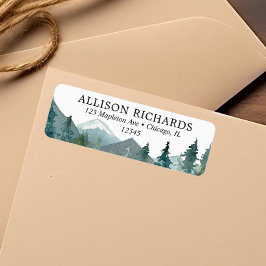 素朴山野外テーマ結婚ズ ラベル