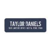 素朴差出人住所ラベル |編集可能な色 ラベル (正面)