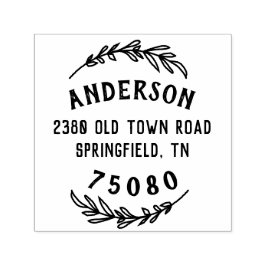 素朴差出人住所自己インキング印紙手描き セルフインキングスタンプ