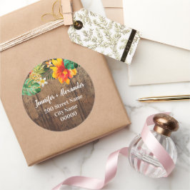 素朴差出人住所 ラウンドシール