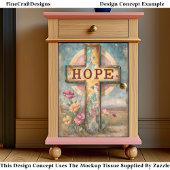 「素朴希望」クロス&フラワーサインDP7デクページ 薄葉紙