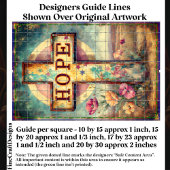 「素朴希望」クロス&フラワーサインDP7Fデコページ 薄葉紙