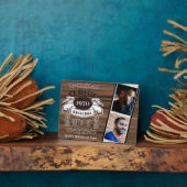 素朴年生まれ写真誕生日PAPA用Keepsake フォトプラーク (側面)