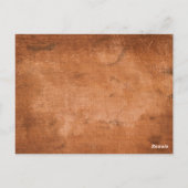 素朴幼少期の写真ヴィンテージ木材の日付を保存 ポストカード (裏面)