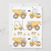 素朴建築誕生日サンキューカード 招待状 (裏面)