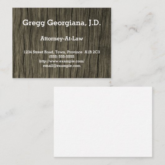 素朴弁護士名刺 名刺 (正面/裏面)