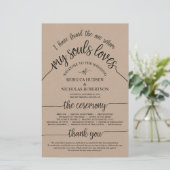 素朴式プ結婚ログラムBrown Kraft Card (スタンド正面)