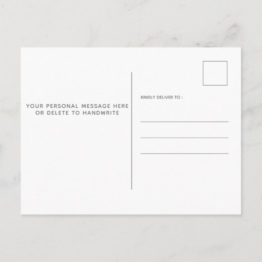 素朴引っ越しましたおもしろいニューホームドッグペット引越 案内ポストカード (裏面)