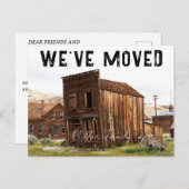 素朴引っ越しましたの新しいアドレスの移動のお知らせ ポストカード (正面/裏面)