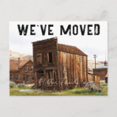 素朴引っ越しましたの新しいアドレスの移動のお知らせ ポストカード (正面)