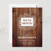 素朴引っ越しましたアドレス変更はがき ポストカード (正面/裏面)