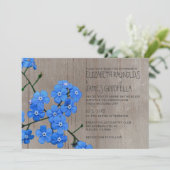 素朴忘れMe-Not結婚式招待状 招待状 (スタンド正面)