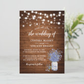 素朴忘れMe Not Lights結婚式招待状 招待状 (スタンド正面)