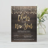 素朴応援新年パーティの招待状 招待状 (スタンド正面)