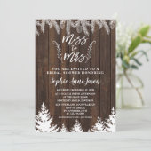 素朴恋しく思木のブライダルシャワー 招待状 (スタンド正面)