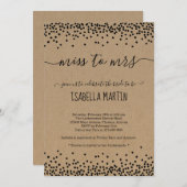 素朴恋しく思Bridal Showerへの招待 – Kraft 招待状 (正面/裏面)