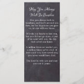 素朴悔やみや弔慰3写真葬式祈りの言葉ブックカード メニュー (裏面)